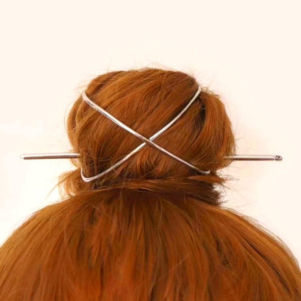 Metal Hair Slide With Stick